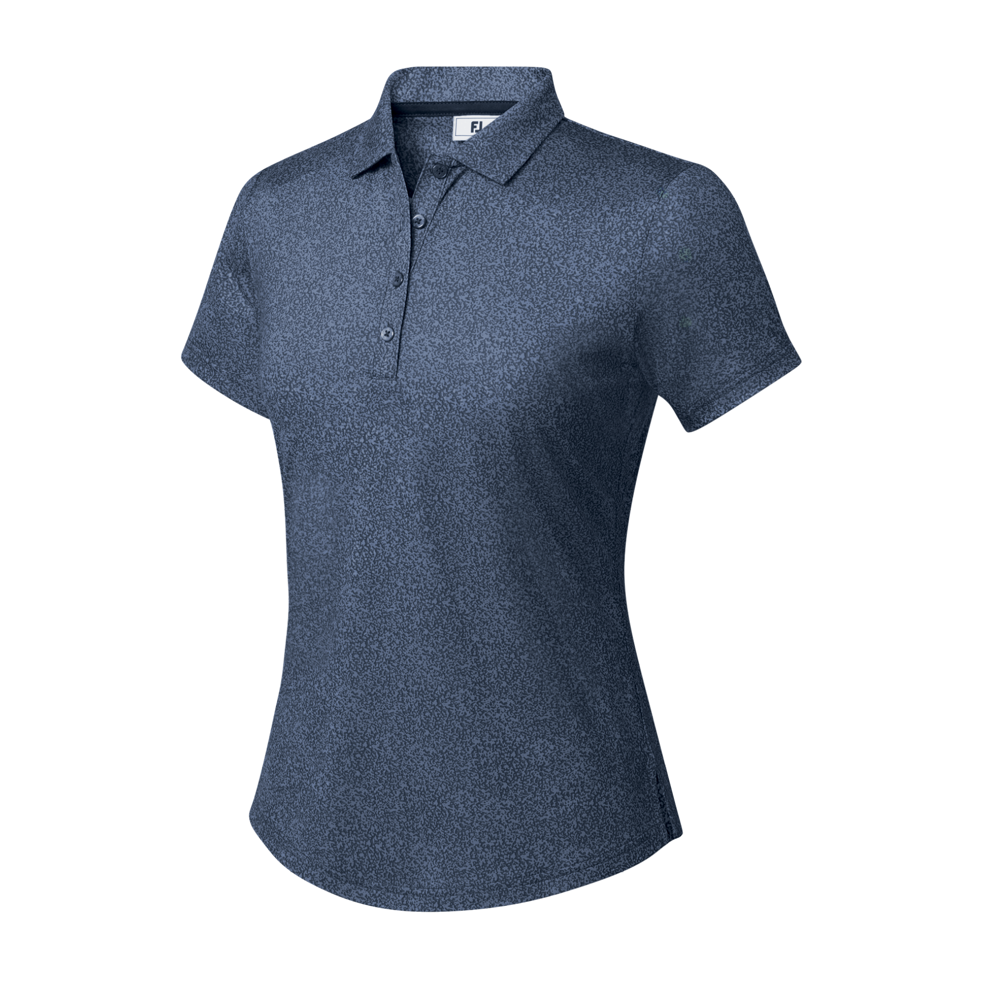 Stretch Lisle Speckle Short Sleeve Print Shirt