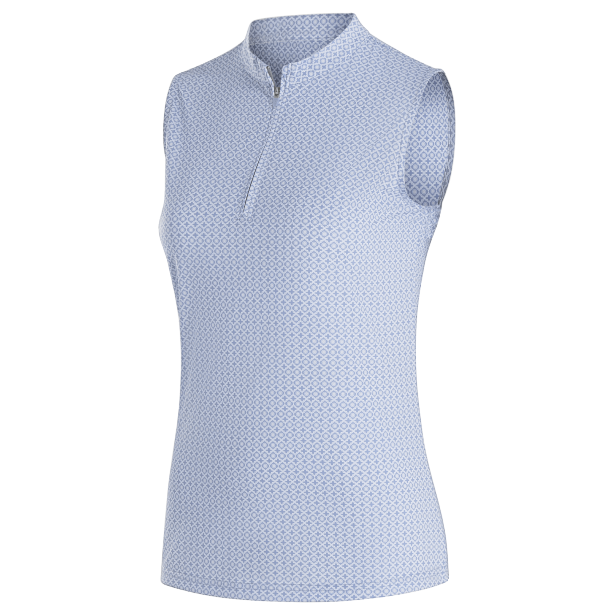 Quarter-Zip Sleeveless Shirt