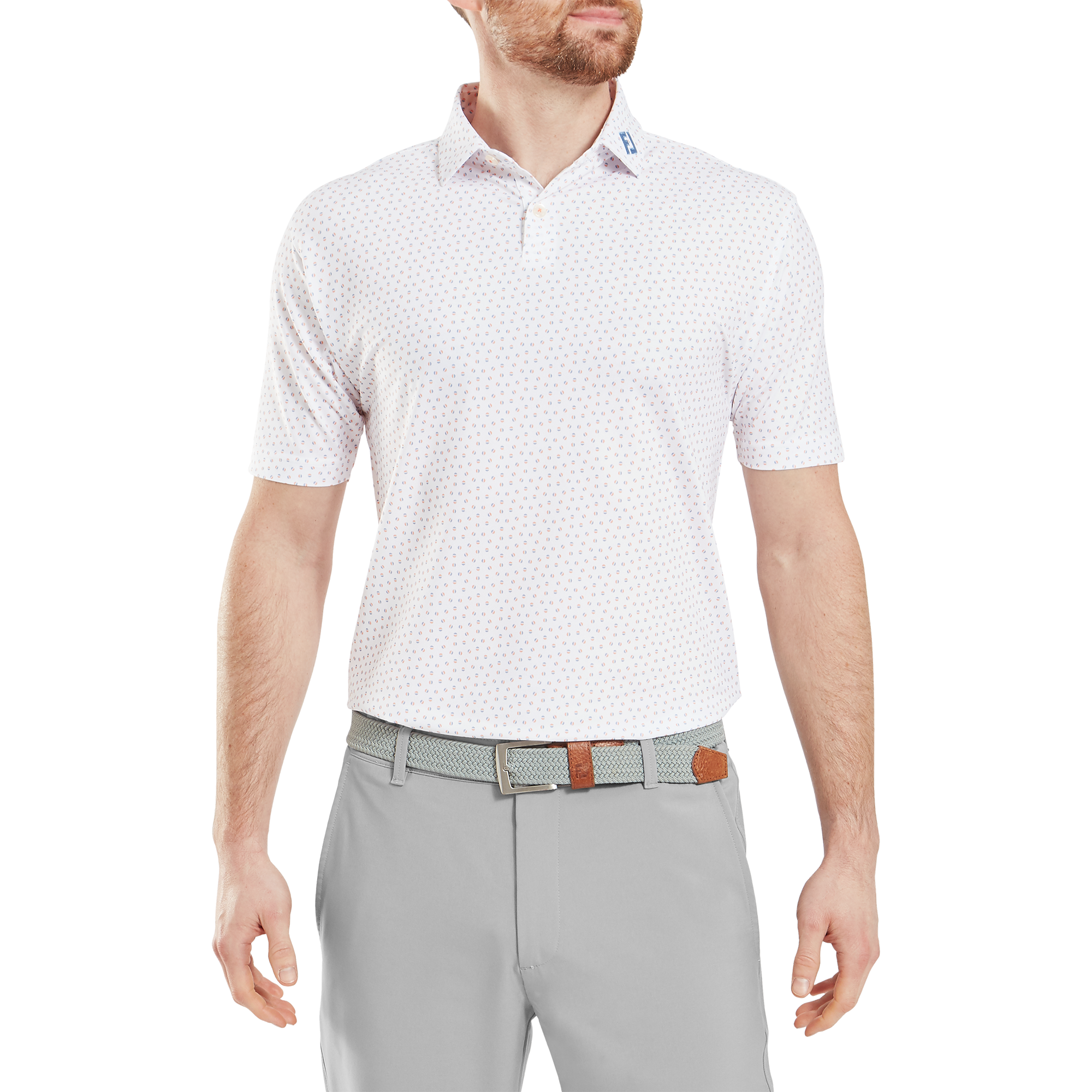 Bounce Print Stretch Pique