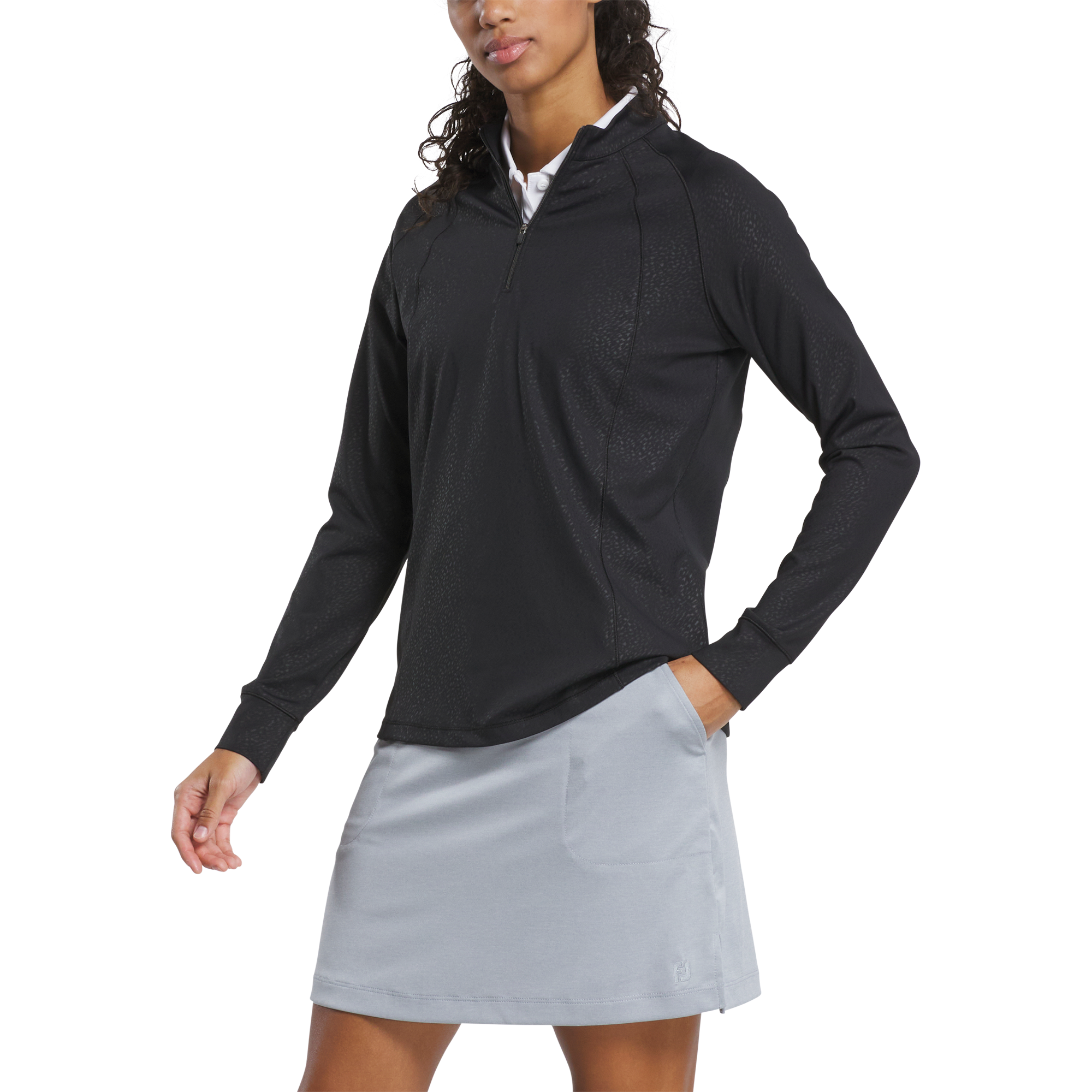 Embossed Quarter Zip