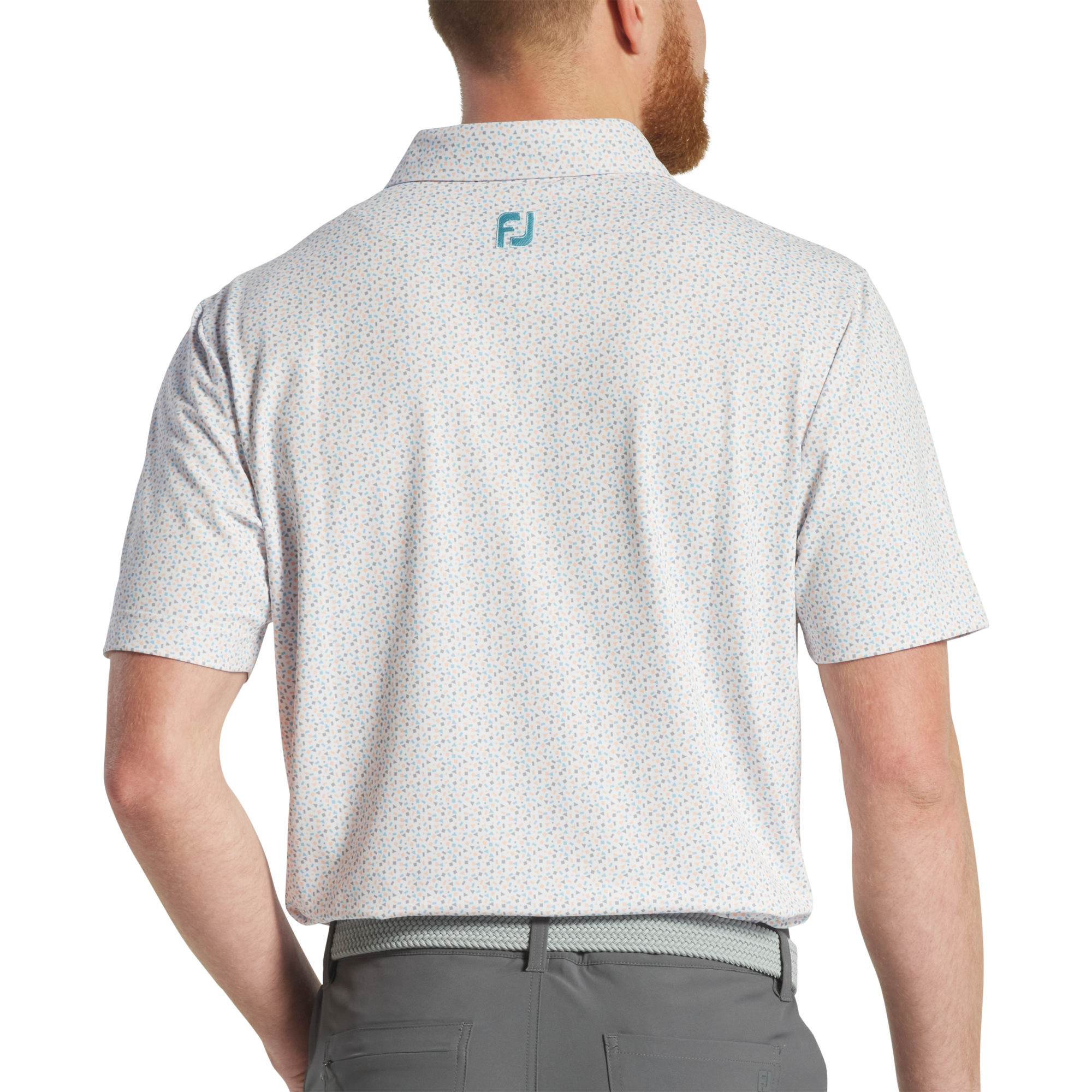 Geometry Print Stretch Pique