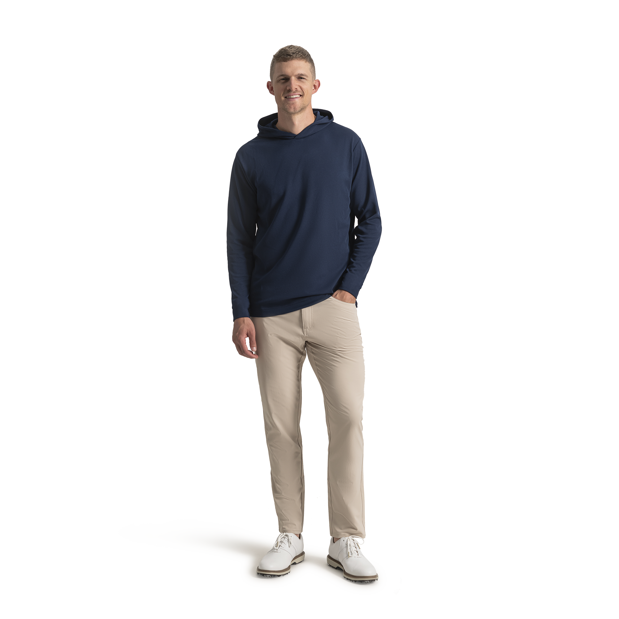 Textured Jacquard Hoodie