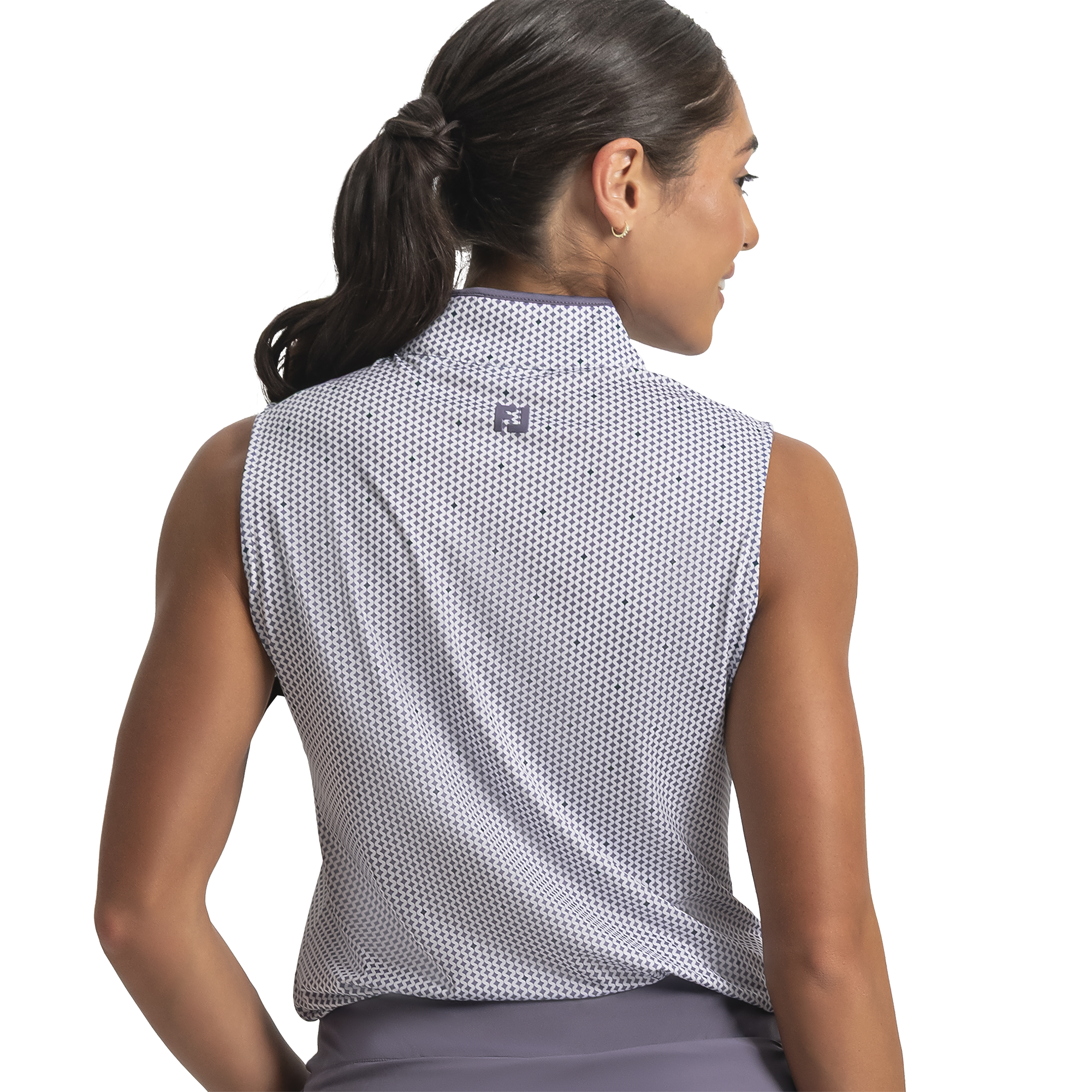 Quarter-Zip Sleeveless Shirt