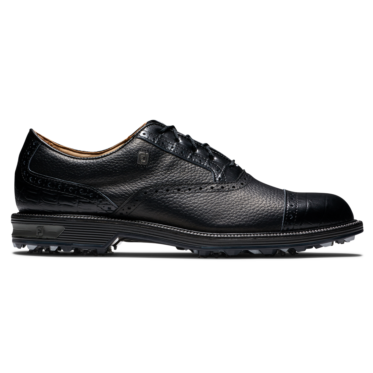 Mens black deals footjoy golf shoes
