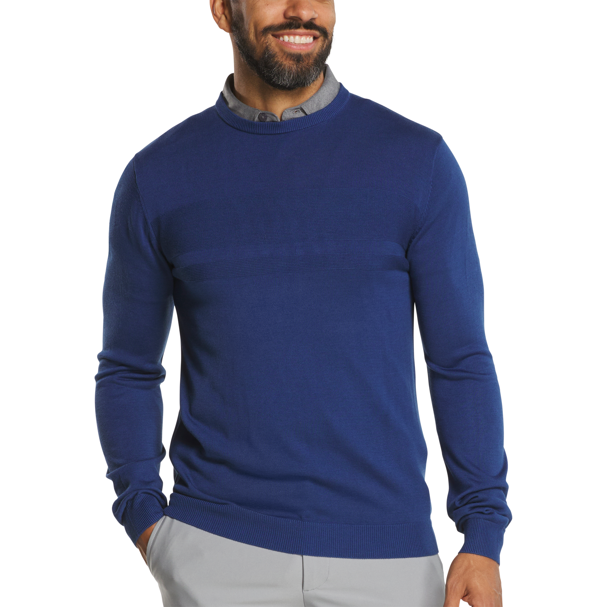 Tonal Block Crewneck