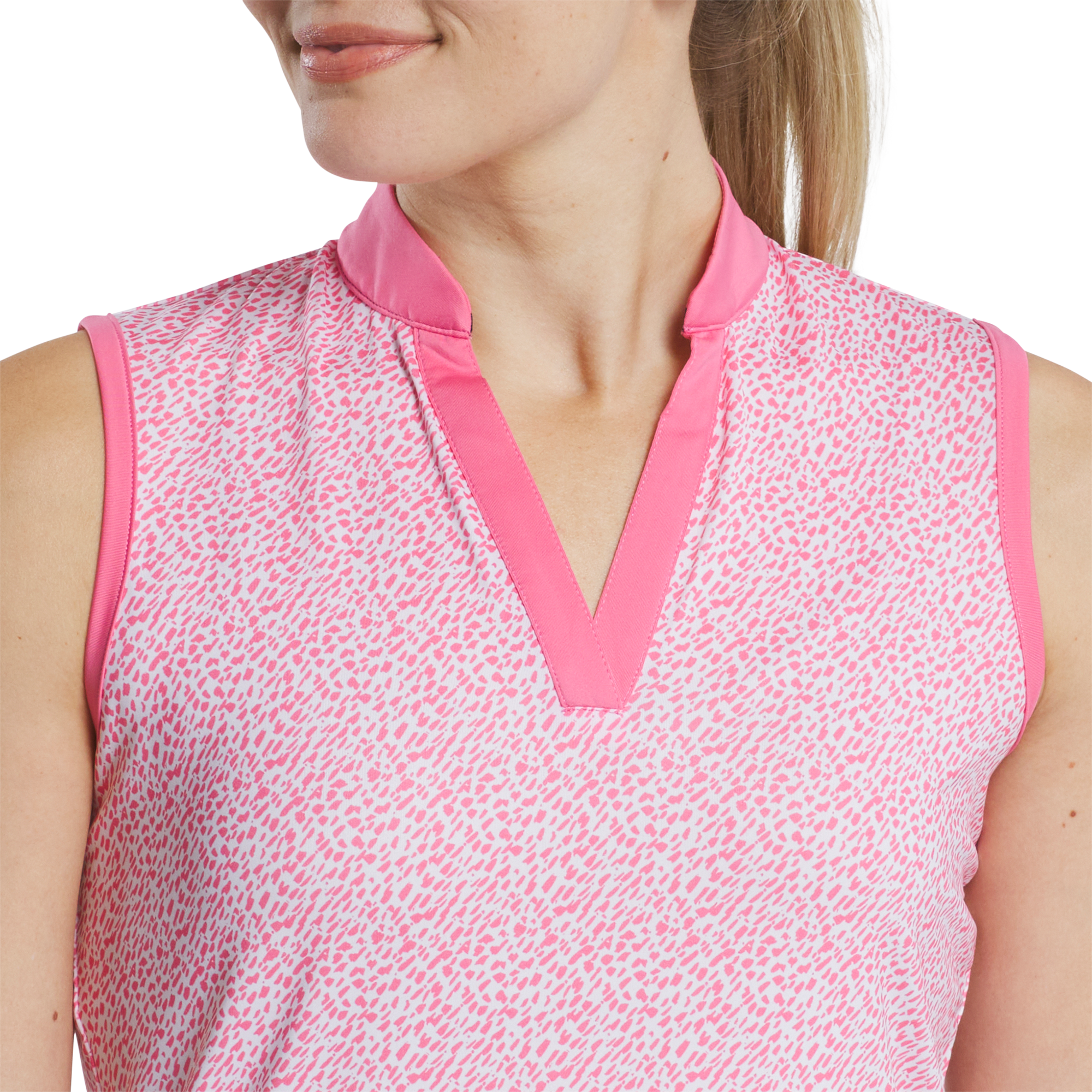 Open Placket Sleeveless Shirt