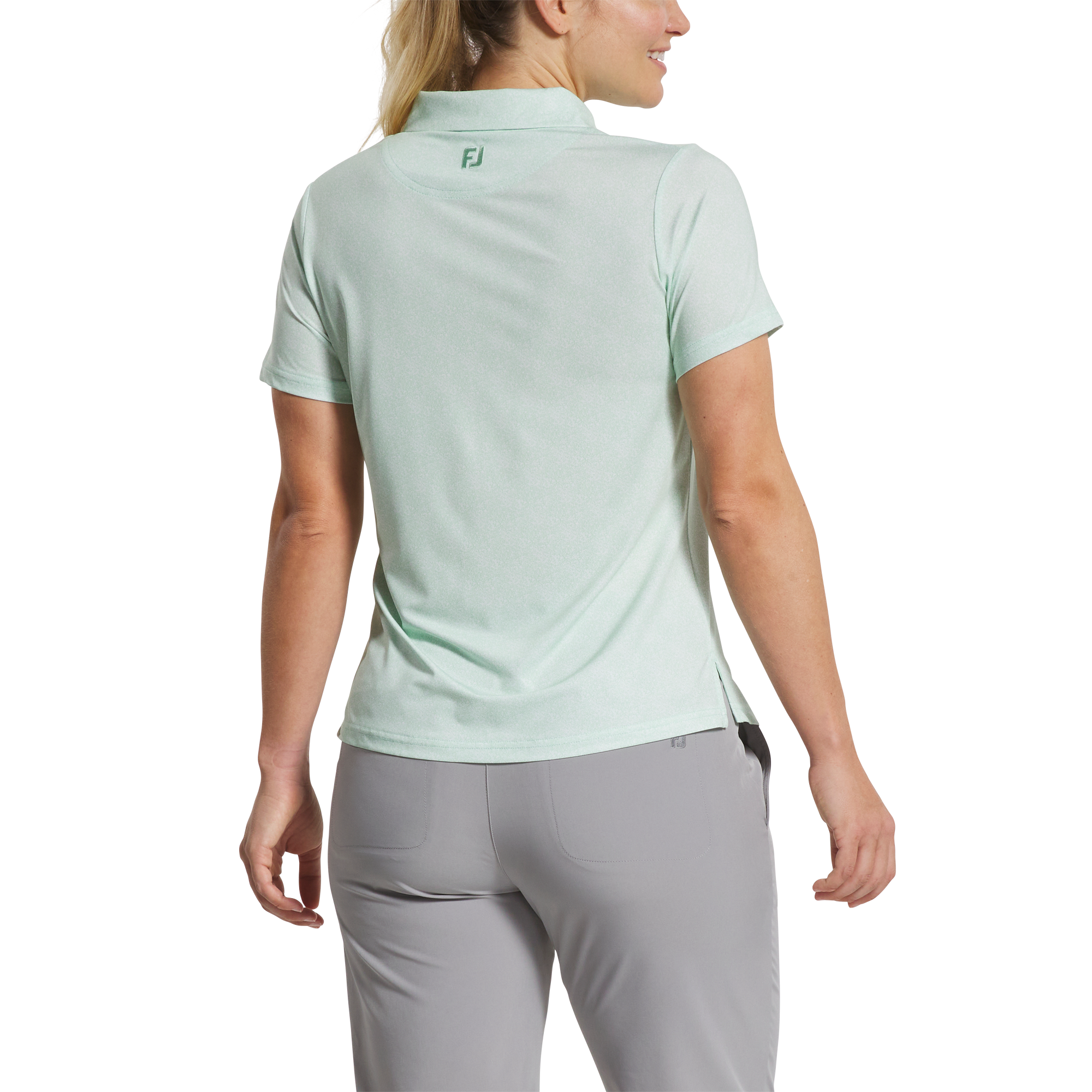 Stretch Lisle Speckle Short Sleeve Print Shirt