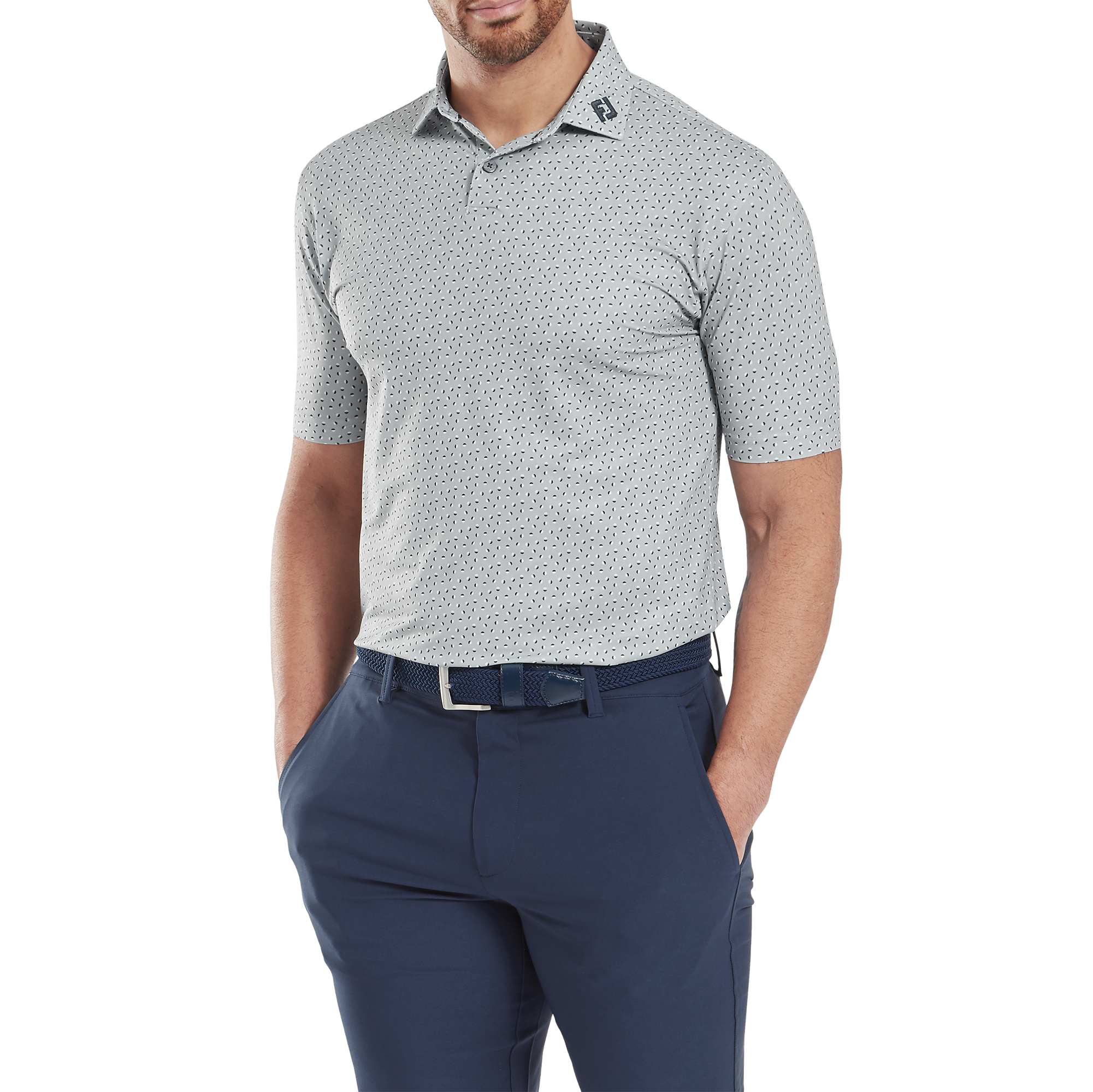 Bounce Print Stretch Pique