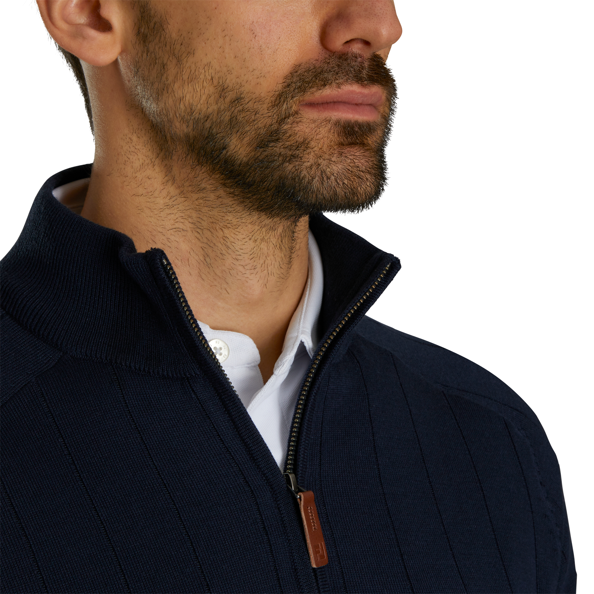 Wool Blend Drop Needle Lined Pullover